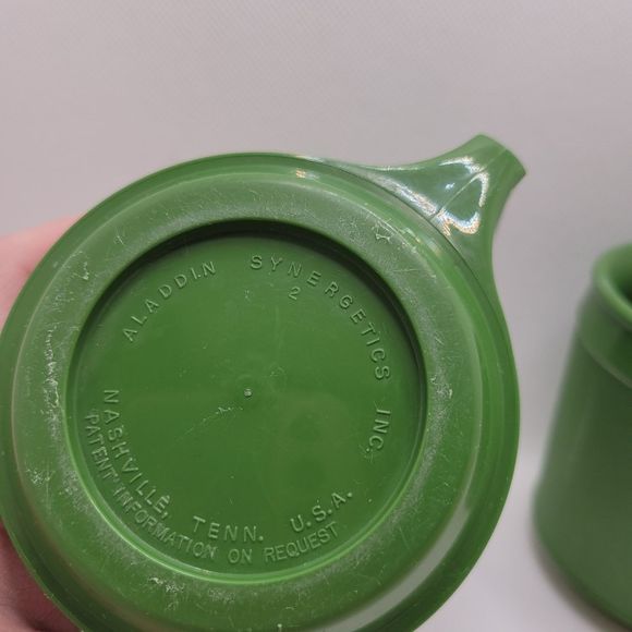 Camping Mugs Retro Melamine Plastic Travel Cup Set of 5 Vtg Alladin Deka Durable - Picture 5 of 12